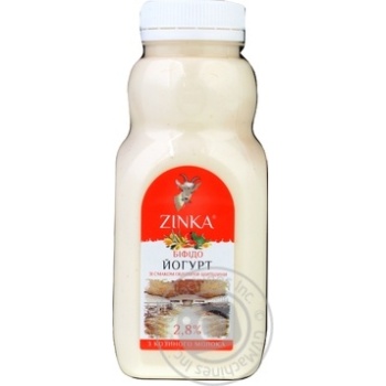 Бифидойогурт Zinka из козьего молока со вкусом Облепихи-Шиповника 2,8% 300г купить, цены на МегаМаркет - фото 1