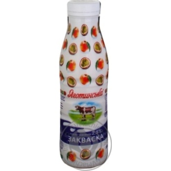 Yagotynske Soured Milk With Peach and Passion Fruit Flavor - buy, prices for MegaMarket - photo 1
