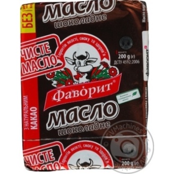 Масло шоколадное Фаворит 65% 200г купить, цены на МегаМаркет - фото 1