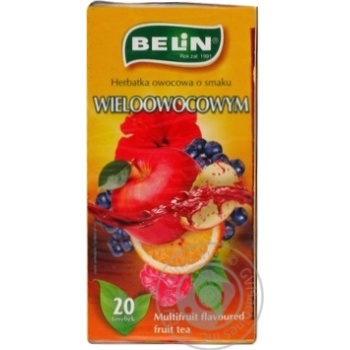 Чай Belin Wieloowocowym 20пак*2г  х18 купить, цены на МегаМаркет - фото 1