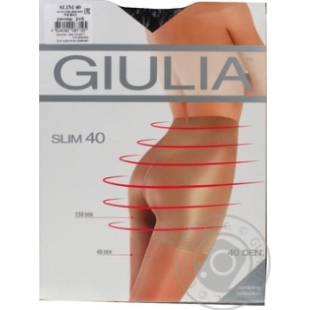 Колготи утяжка GUILIA SLIM 40 NERO2 купить, цены на МегаМаркет - фото 1