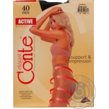 Tights Conte polyamide for women 40den 3size - buy, prices for MegaMarket - photo 5