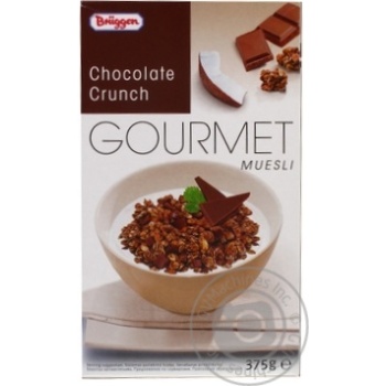 Мюслі Bruggen Chocolate Crunch 375г х8 купити, ціни на МегаМаркет - фото 1