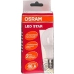 Лампа Osram А 60 7W/827 230V FR E27 x6