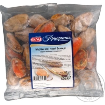 Seafood mussles Vici frozen 500g - buy, prices for MegaMarket - photo 1
