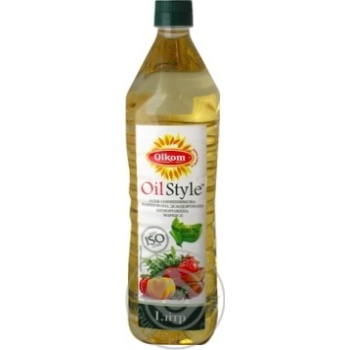 Oil Olkom sunflower refined 1000ml - buy, prices for MegaMarket - photo 1