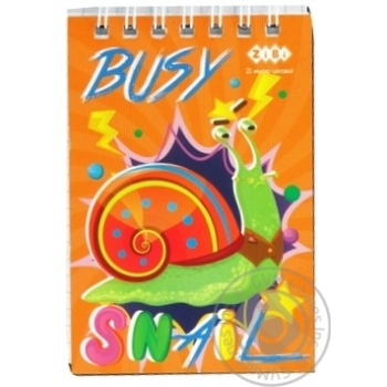 Блокнот на пружине сверху А-7 40арк. BUSY SNAIL арт. ZB.12103 купити, ціни на МегаМаркет - фото 1