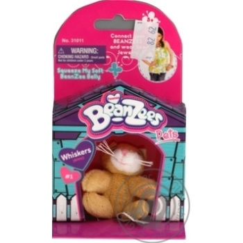 Іграшка Bean Zees Whiskers Art.31011 х6 купити, ціни на МегаМаркет - фото 1