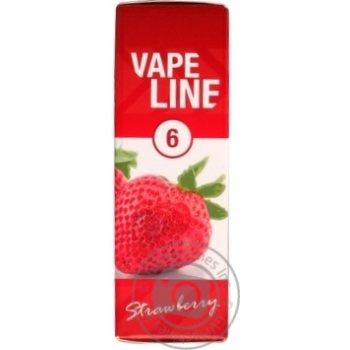 Рідина Vape Line д/елек.сигарет Strawberry 6мг 10мл купити, ціни на МегаМаркет - фото 1