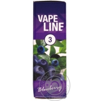 Рідина Vape Line д/елек.сигарет Blueberry 3мг 10мл купить, цены на МегаМаркет - фото 1