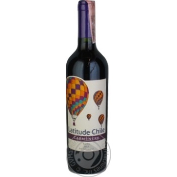 Wine red dry 12.5% 750ml glass bottle Chili - buy, prices for MegaMarket - photo 1