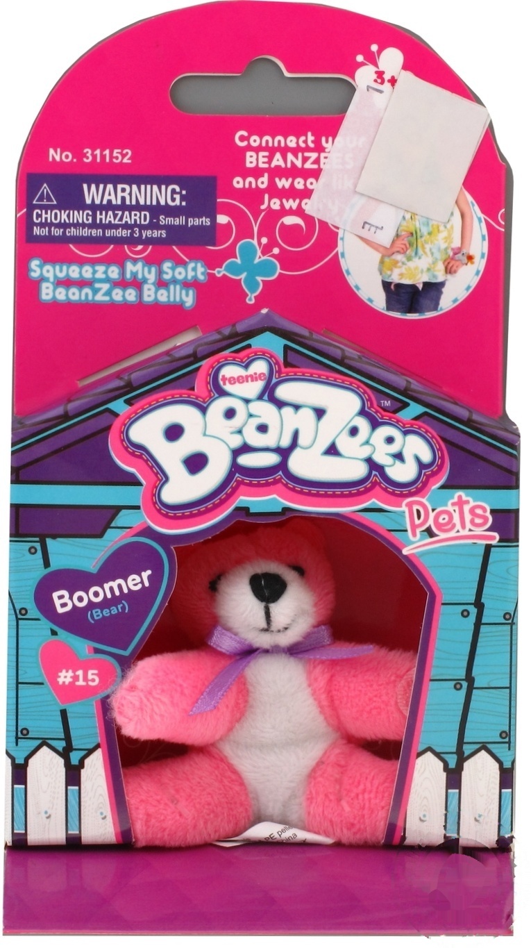 

Игрушка BeanZees мишка розовый