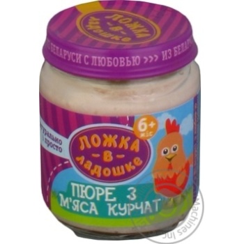 Puree chicken for children 100g - buy, prices for MegaMarket - photo 1