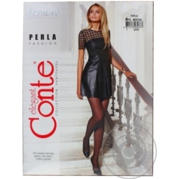 Колготки жіночі Conte Fantasy Perla 20ден р.4 Mocca - купити, ціни на ULTRAMARKET - фото 2