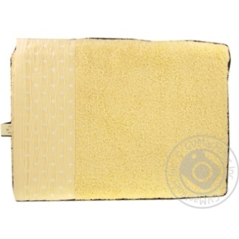 Towel yellow terry - buy, prices for MegaMarket - photo 1