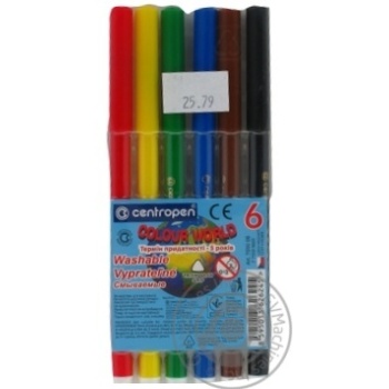 Набор фломастеров Centropen 6шт купить, цены на МегаМаркет - фото 1