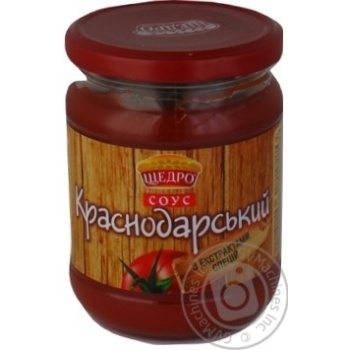 Соус Щедро Краснодарський с/б 480г х12 купить, цены на МегаМаркет - фото 1