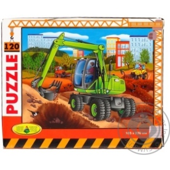 Kyiv Toy Factory Excavator Puzzle 120elements - buy, prices for MegaMarket - photo 1