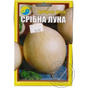 Насіння цибулі Срібна луна біла в/ф 5г купить, цены на МегаМаркет - фото 1