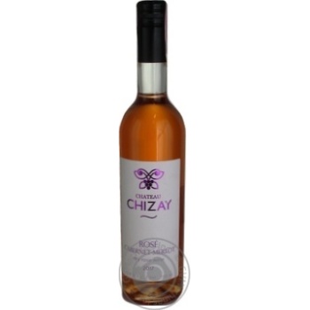 Вино Chateau Chizay Roce Cabernet-Merlot рожеве сухе 0,75л х6 купити, ціни на МегаМаркет - фото 1