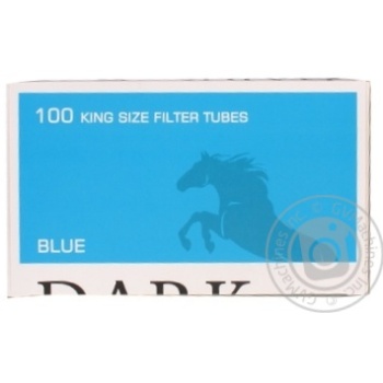 Гільзи для самокруток Dark Horse Blue 100шт купити, ціни на МегаМаркет - фото 1