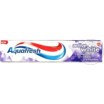 Зубна паста Aquafresh Active White 125мл купити, ціни на МегаМаркет - фото 1