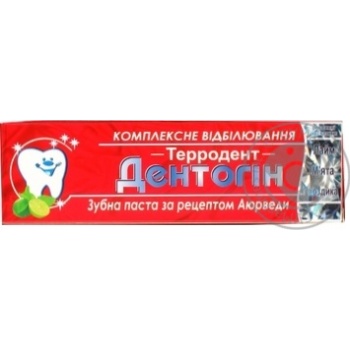 Зубна паста Dentogin Тerrodent 100г х12 купить, цены на МегаМаркет - фото 1