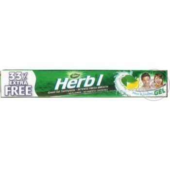 Зубна паста Dabur Herbal Fresh Gel 60г + 20г купить, цены на МегаМаркет - фото 1