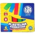 Пластилін Astra квадратний 6 кольорів 83811908