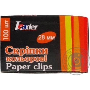 Paper clips Lider 100pcs - buy, prices for MegaMarket - photo 1