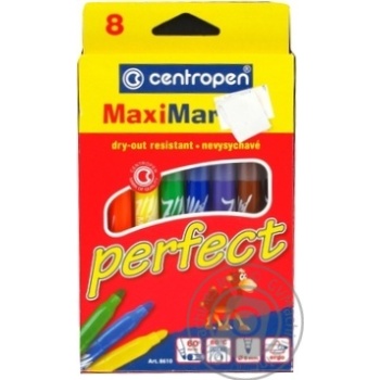 Фломастери набір Perfect Maxi 8 шт. арт. 8610 купить, цены на МегаМаркет - фото 1