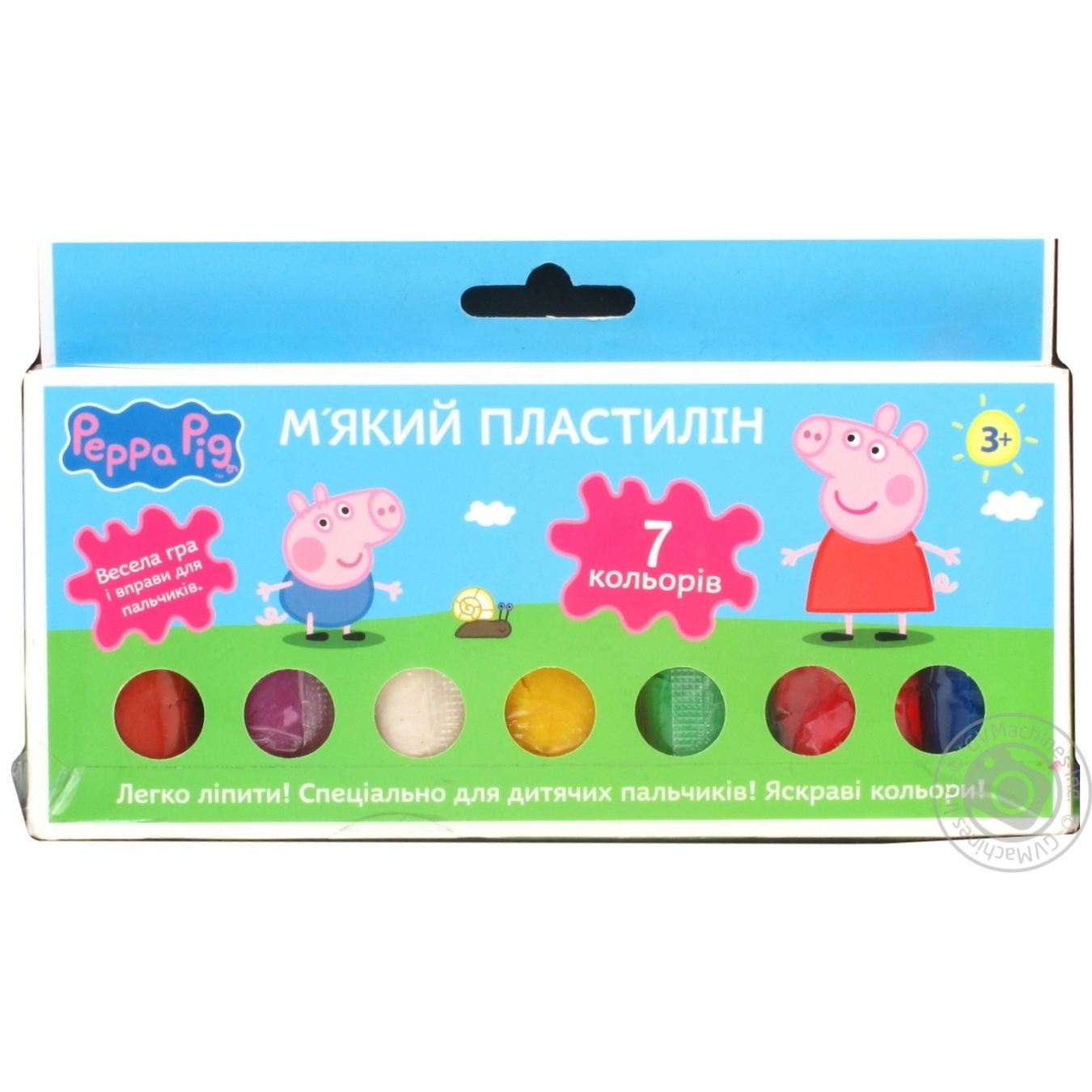 

Мякий пластилін ТМ Свинка Пеппа. Набір із 7 кольорів
