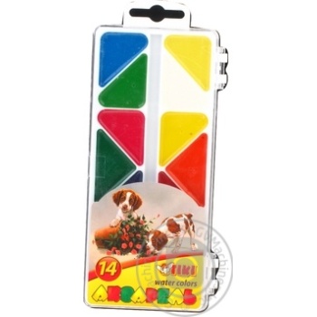 Water-colour Tiki 14colors 14pcs - buy, prices for MegaMarket - photo 1
