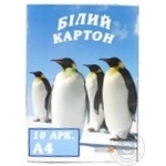 Картон Бумажнік білий 10арк Art. HGK4БА10 х12