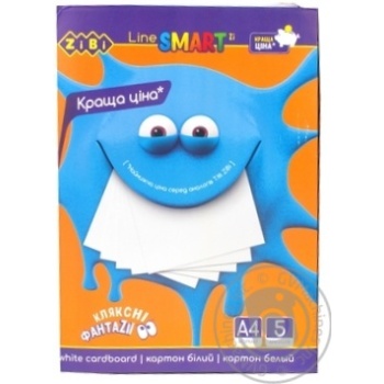 Cardboard Zibi white 5pcs - buy, prices for MegaMarket - photo 1