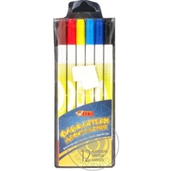 Tiki Two-Sided Felt-Tip Pens 12 Colors 6pcs - buy, prices for MegaMarket - photo 1