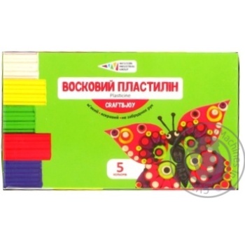 Пластилін Гама Н CRAFT & JOY 5кол 60г х30 купити, ціни на МегаМаркет - фото 1