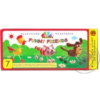 Plasticine Gamma 7colours for children's creativity - buy, prices for MegaMarket - photo 1