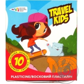 Пластилін Гама Н TRAVEL KIDS 10кол 120г х24 купить, цены на МегаМаркет - фото 1