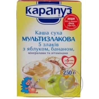 Каша Карапуз Мультизлакова 250г х15 купить, цены на МегаМаркет - фото 1