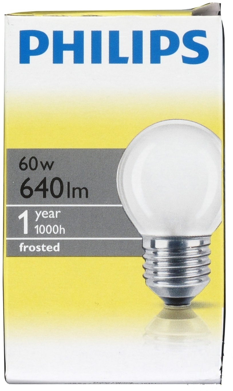 

Лампа накаливания Philips Р45 60w Е27