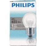 Лампа розж. Philips куля проз. 60 Вт Е27