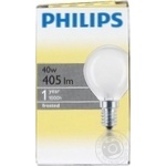 Лампа розж. Philips куля мат. 40 Вт Е14