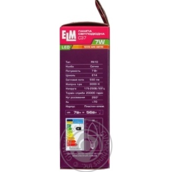 Лампа ELM Led свічка  7W PA10 E14 3000 18-0160 купити, ціни на МегаМаркет - фото 2
