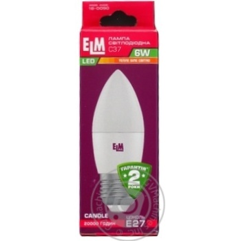 Bulb Elm e27 6w - buy, prices for MegaMarket - photo 1
