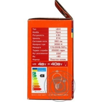 Bulb Electrum e14:е14 4w - buy, prices for MegaMarket - photo 1