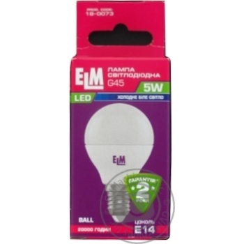 Bulb Elm e14:е14 5w - buy, prices for MegaMarket - photo 1