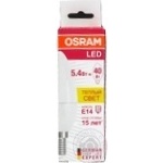 Лампа Osram LED B40 5,4W/830 FR E14 світлодіодна x6