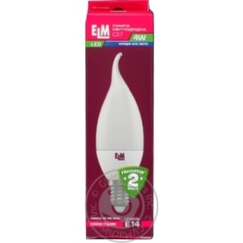 Лампа ELM Led свічка н/вітрі 4W PA10 E14 4000 18-0088 х10 купить, цены на МегаМаркет - фото 1