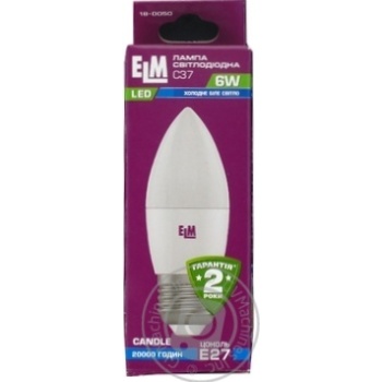 Лампа ELM Led свічка 6W PA10 E27 4000 18-0050 х10 купить, цены на МегаМаркет - фото 1